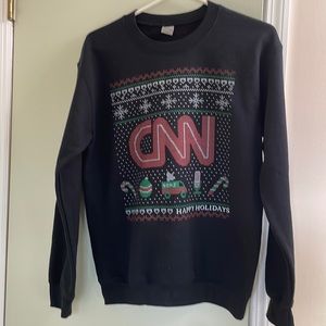 Holiday sweatshirt, size small, black